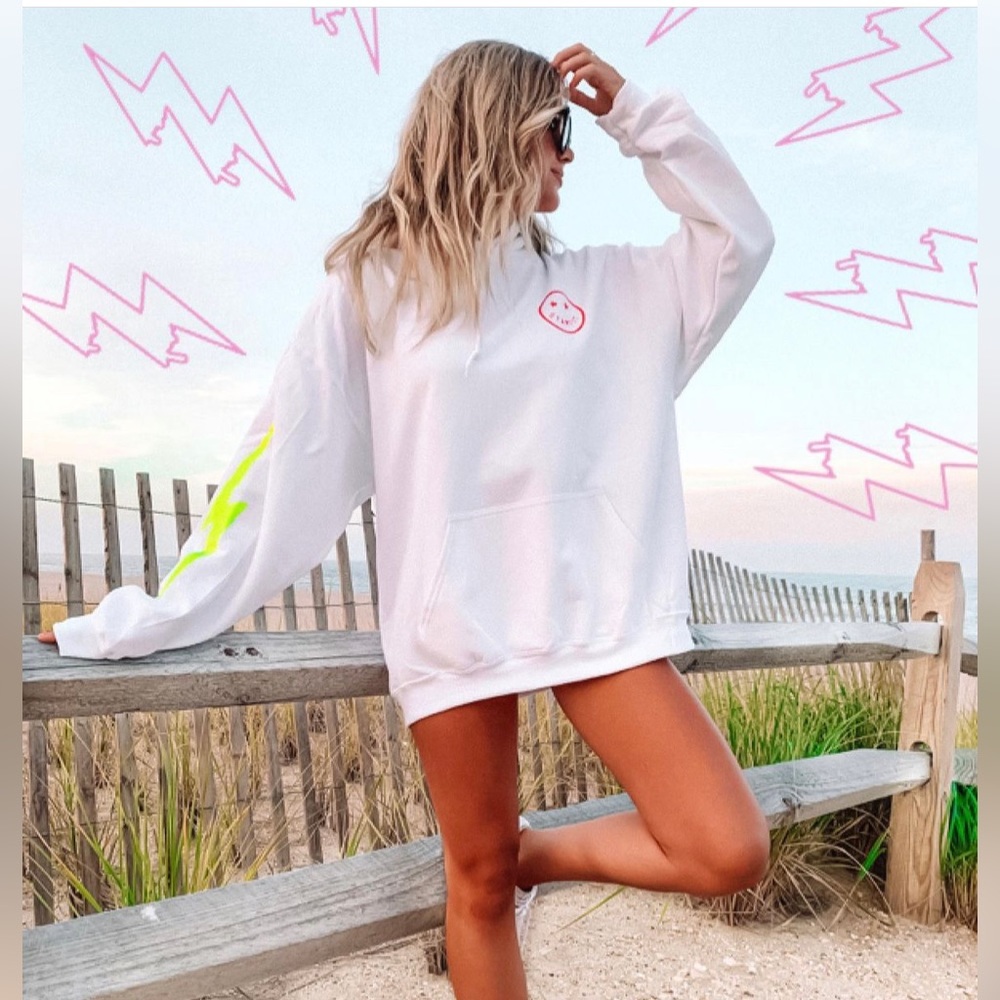 Starfit Hoodie White, Size Large